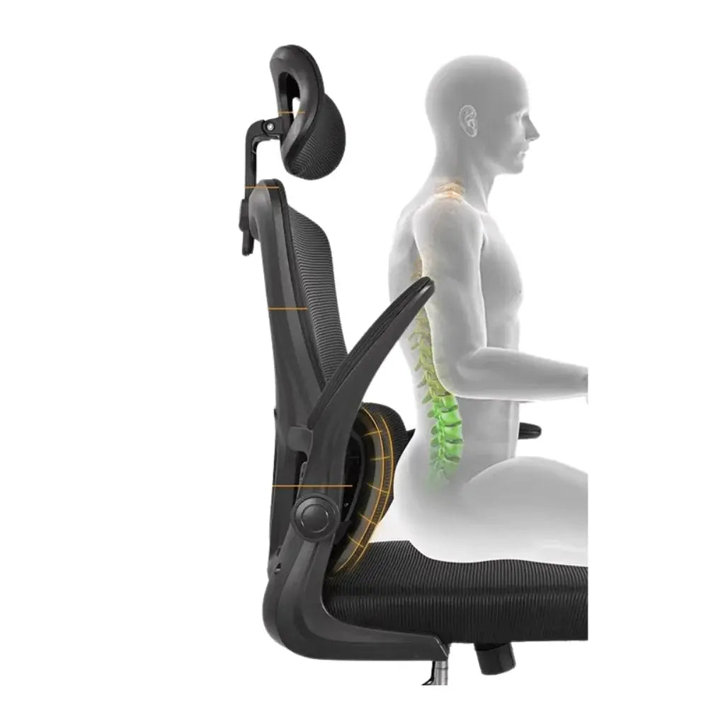 Sedia da ufficio ergonomica High Office™ | Sedia ergonomica per il benessere MigliorPrezzi.com