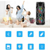 Cassa Bluetooth con Karaoke| Audio Potente, Microfoni Inclusi e LED Party