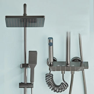 <tc>Luxury Spa Shower™ | Full Kit with Thermostatic Mixer and Adjustable Jets</tc>