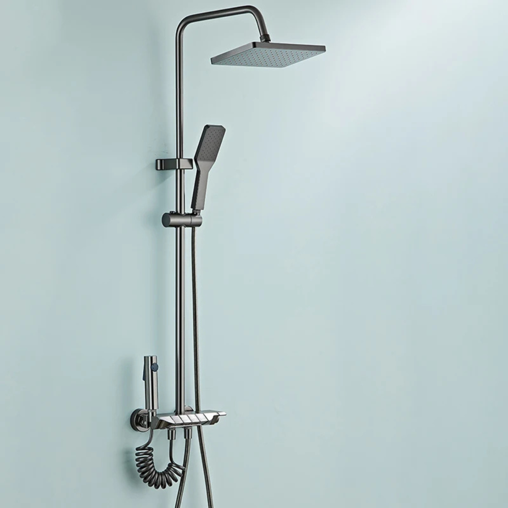 <tc>Luxury Spa Shower™ | Full Kit with Thermostatic Mixer and Adjustable Jets</tc>