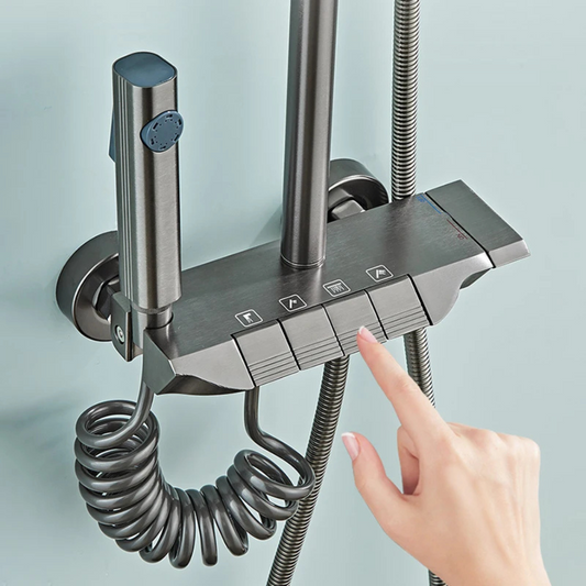 <tc>Luxury Spa Shower™ | Full Kit with Thermostatic Mixer and Adjustable Jets</tc>