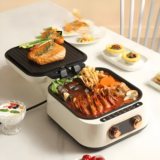 <tc>2-in-1 Multifunction Electric Grill™ | Grill, Cook &amp; Boil with 180° Opening</tc>