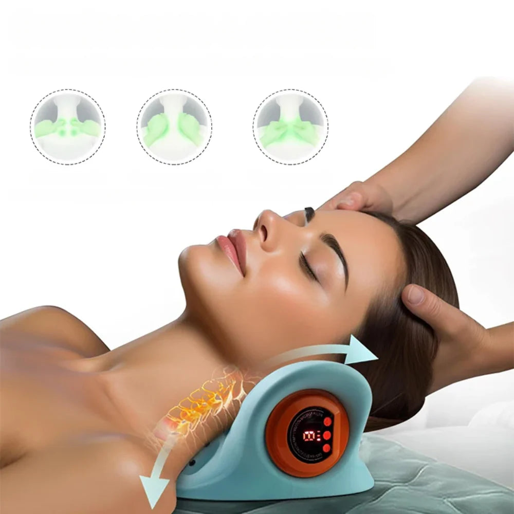 <tc>Neck Massager Pillow for Cervical Pain Relief and Muscle Relaxation</tc>