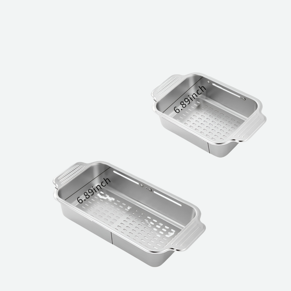 <tc>Adjustable Sink Basket | Perfect for Fruits, Vegetables, Dishes and Utensils</tc>