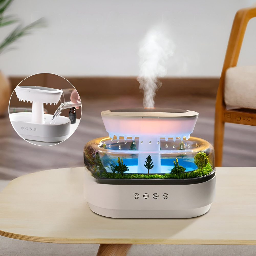 Air ™ RAINDROP AROMA WEBS Humidifier of refreshing aromas for well -being