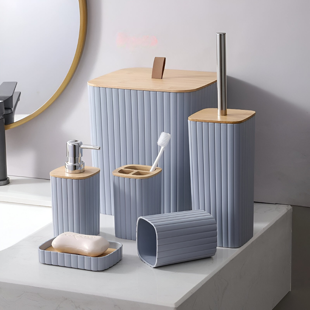 Set da bagno con cestino™ | Elegante set da bagno per l'armonia