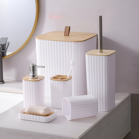 Set da bagno con cestino™ | Elegante set da bagno per l'armonia