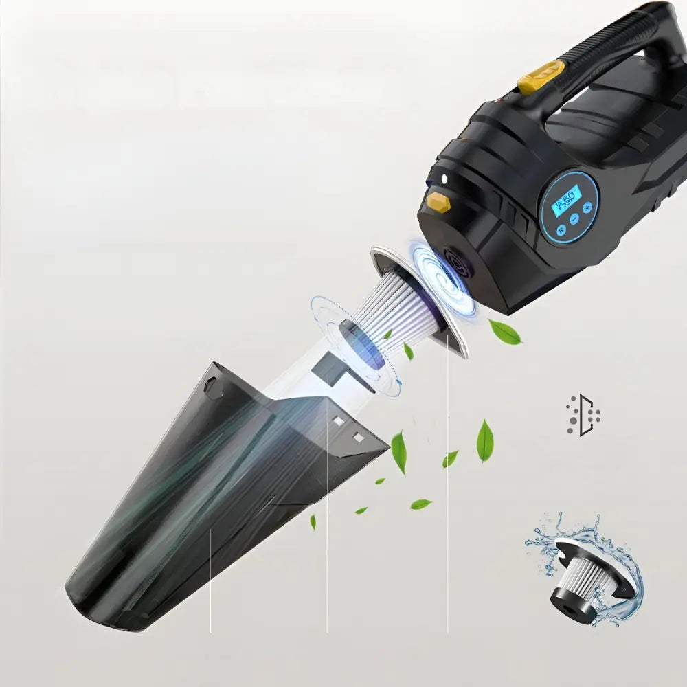 VacuumPro™ | Gonfiatore Elettrico e Aspirapolvere 2 in 1 per Auto MigliorPrezzi.com