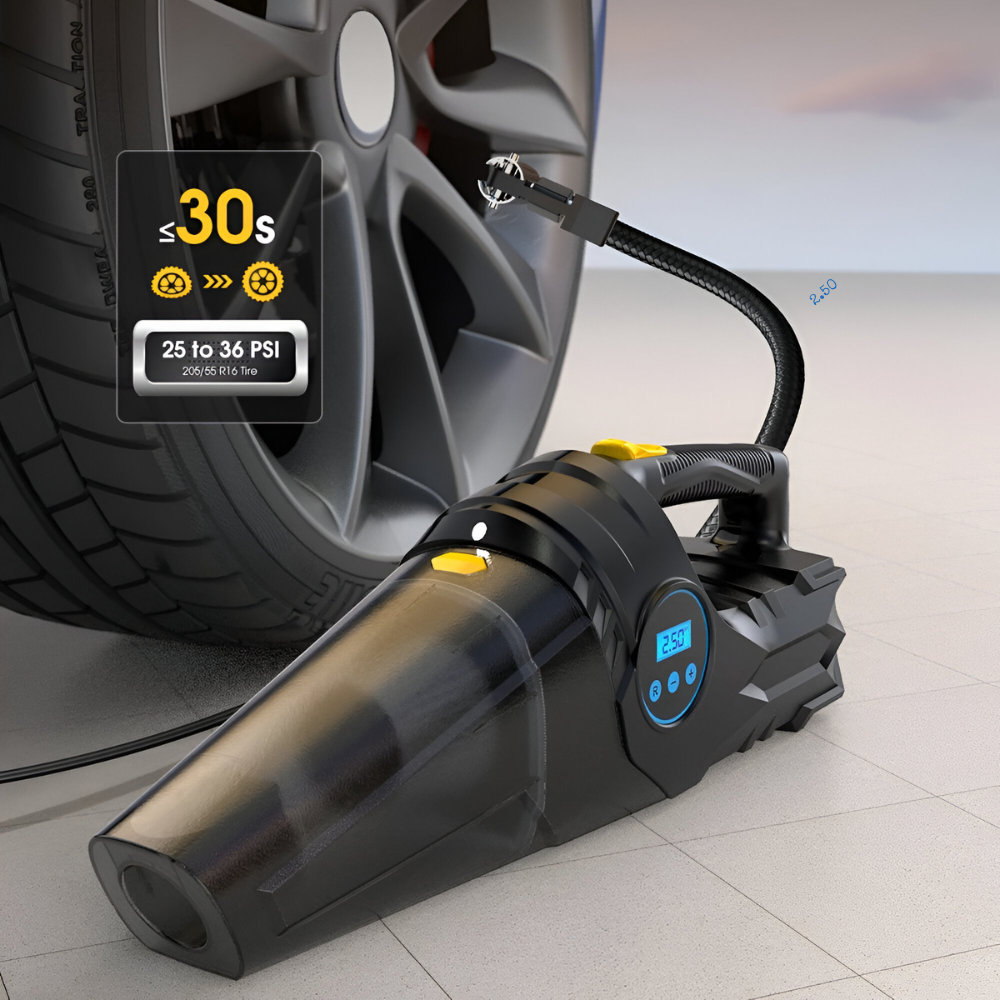 Swollen for car tires Vacuum ™ | Practical help for those who are always on the move