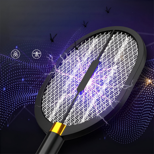 Cattura Zanzare LED™ | Racchetta Elettrica 2 in 1 da Parete e da Tavolo