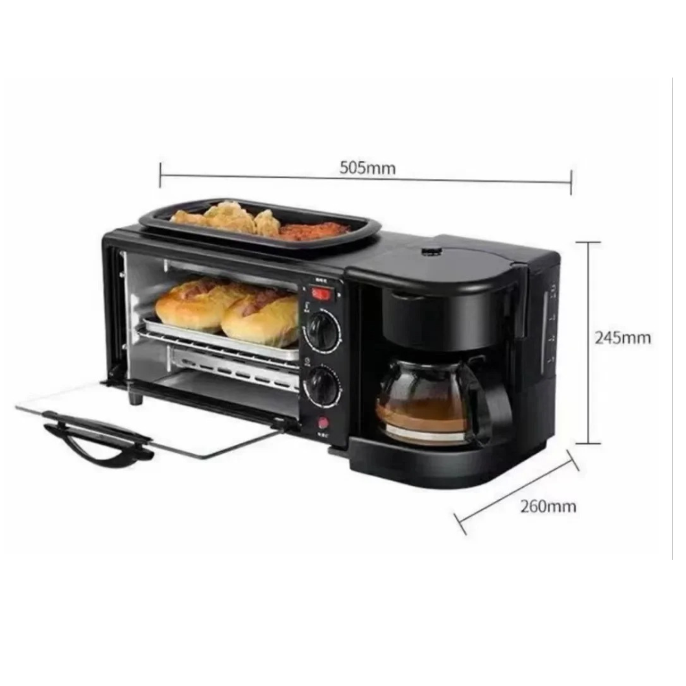 3-in-1 ™ breakfast machine | Prepare toast, coffee and eggs in a moment