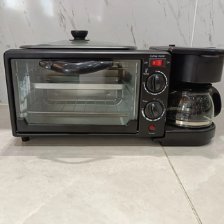 3-in-1 ™ breakfast machine | Prepare toast, coffee and eggs in a moment