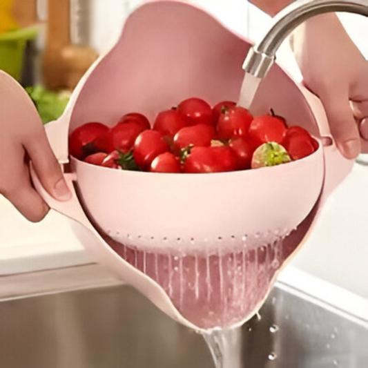 <tc>Intelligent Drain Bowl™ | Effortless Rinsing and Straining in One Step</tc>