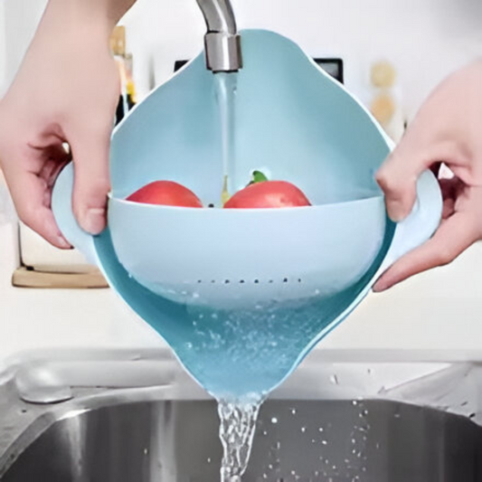 <tc>Intelligent Drain Bowl™ | Effortless Rinsing and Straining in One Step</tc>