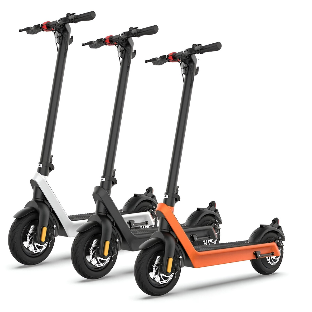 <tc>Foldable Electric Scooter with Disc Brakes and Powerful Motor</tc>