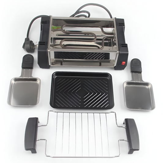 Non -stick electric grid ™ | Easy and tasty cooking at the table