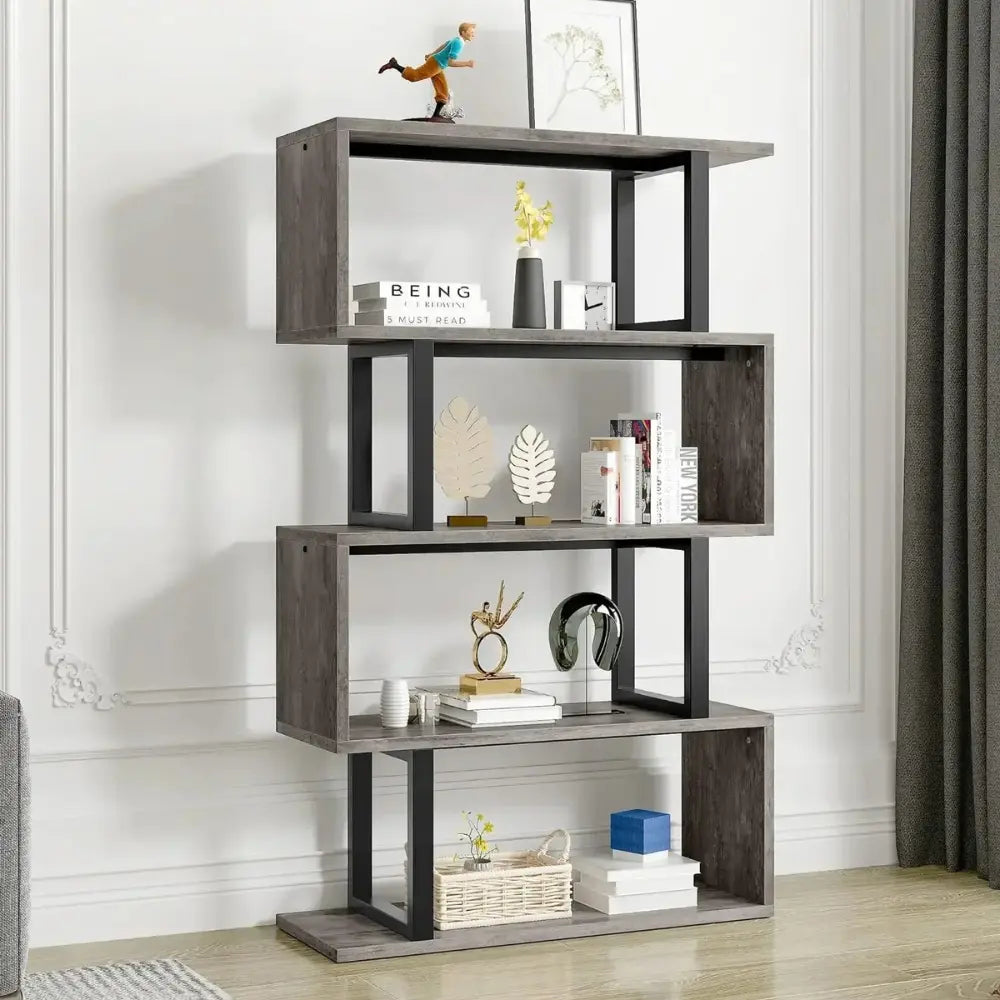 Libreria a 5 ripiani a forma di S™ | Meraviglia del design elegante, moderno e pratico MigliorPrezzi.com