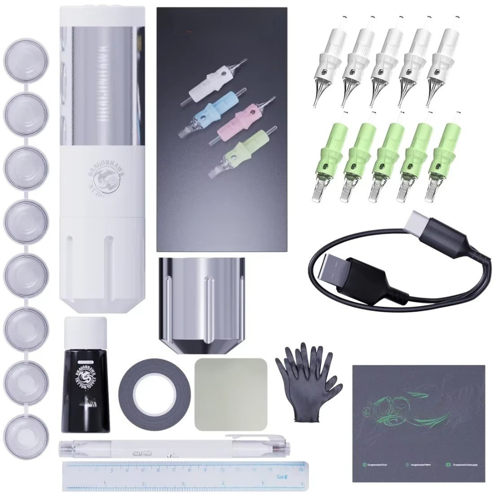 Dragonhawk | Penna Tattoo Wireless Professionale a Batteria Integrata