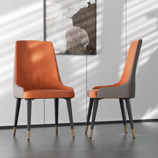Set di 2 sedie da pranzo in pelle – eleganti e confortevoli