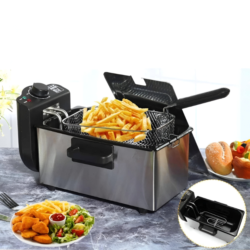Friggitrice Elettrica Mrofessionale™ | Compatta, Potente e Professionale