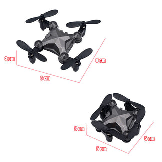 Folding drone with camera, controllable via remote control or smartphone with Wi-Fi connection