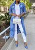 <tc>Women’s Oversized Denim Jacket™ | Button-Up, Casual Style & Mid-Thigh Length</tc>