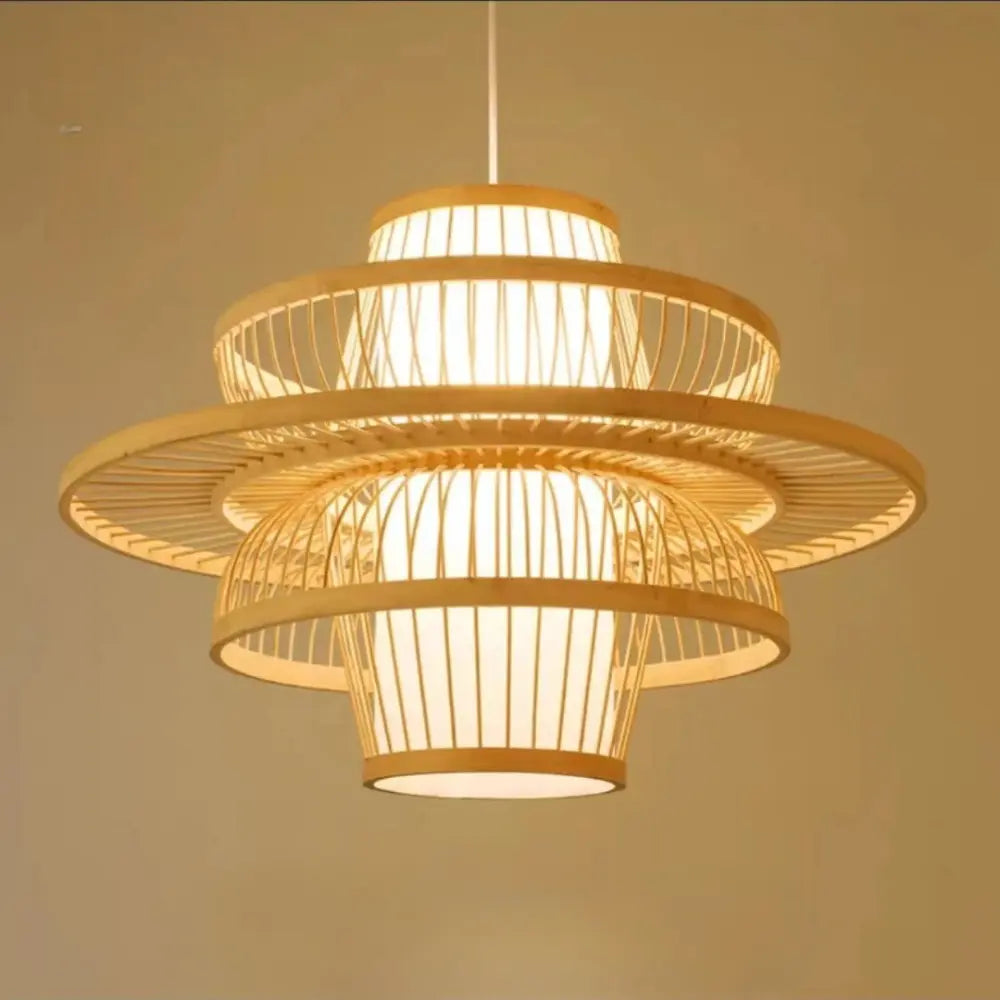 Lampadario in Bambù Moderno™ | Illuminazione Sospesa di Design per Ambienti Raffinati MigliorPrezzi.com