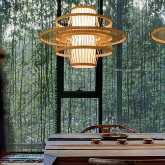 <tc>Bamboo Ceiling Light™ | Modern Craftsmanship for Elegant Ambience</tc>