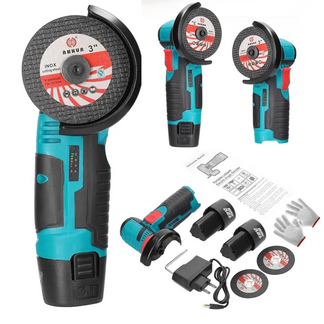 Smerigliatrice Angolare Portatile™ | Kit Completo con Batterie e Dischi