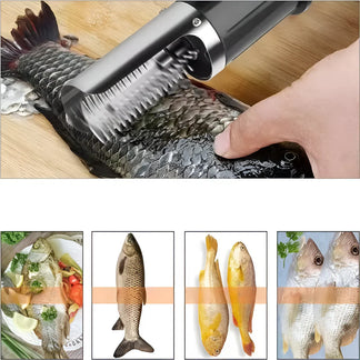 Squamatore Elettrico™ | Pulizia Rapida e Sicura del Pesce