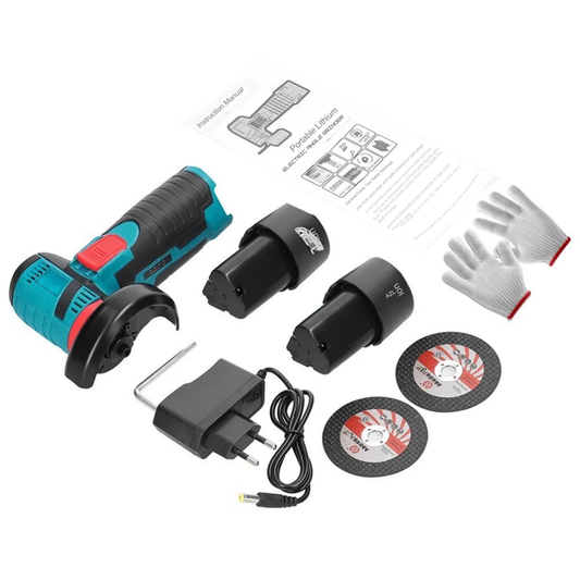 Smerigliatrice Angolare Portatile™ | Kit Completo con Batterie e Dischi