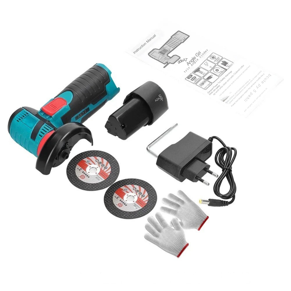 Smerigliatrice Angolare Portatile™ | Kit Completo con Batterie e Dischi