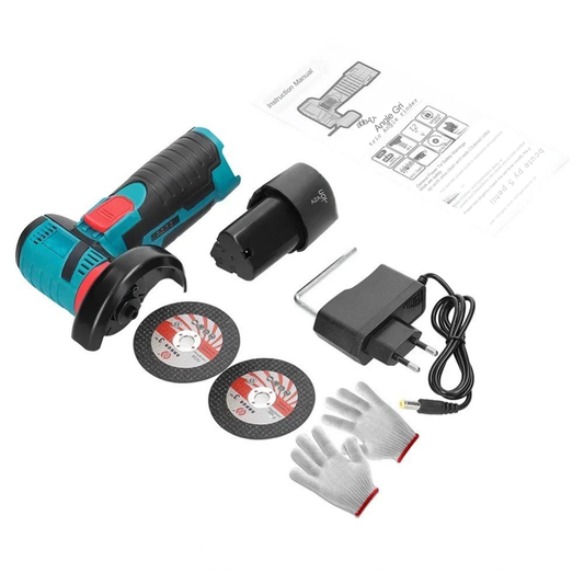 Smerigliatrice Angolare Portatile™ | Kit Completo con Batterie e Dischi