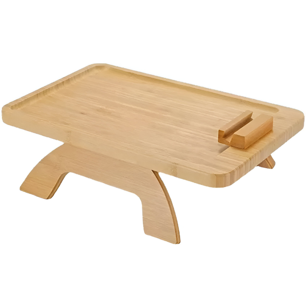 <tc>Sofa Arm Table™ | Smart Bamboo Tray with Built-in Device Slot</tc>