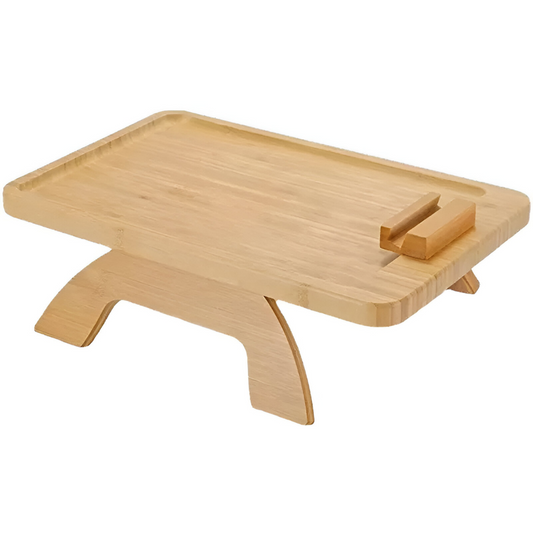 <tc>Sofa Arm Table™ | Smart Bamboo Tray with Built-in Device Slot</tc>