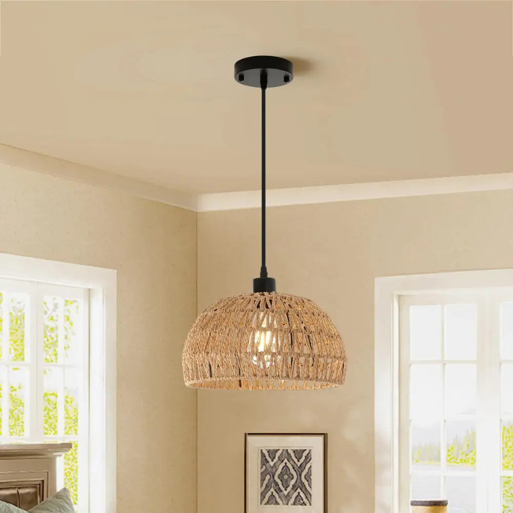 Lampadario Boho™ | Lampadario in rattan Boho, eleganza naturale MigliorPrezzi.com