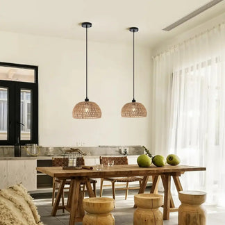 Lampadario Boho™ | Lampadario in rattan Boho, eleganza naturale MigliorPrezzi.com