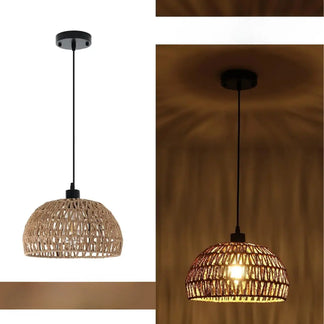 Lampadario Boho™ | Lampadario in rattan Boho, eleganza naturale MigliorPrezzi.com