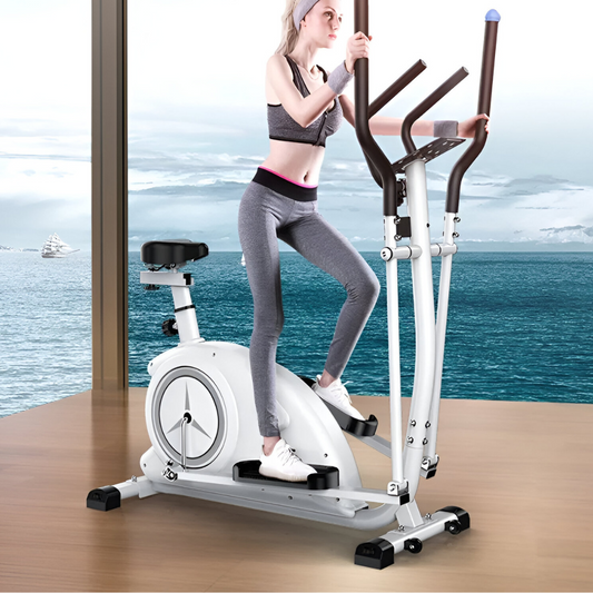 Cyclette ed Ellittica 2 in 1 per allenamento completo a casa