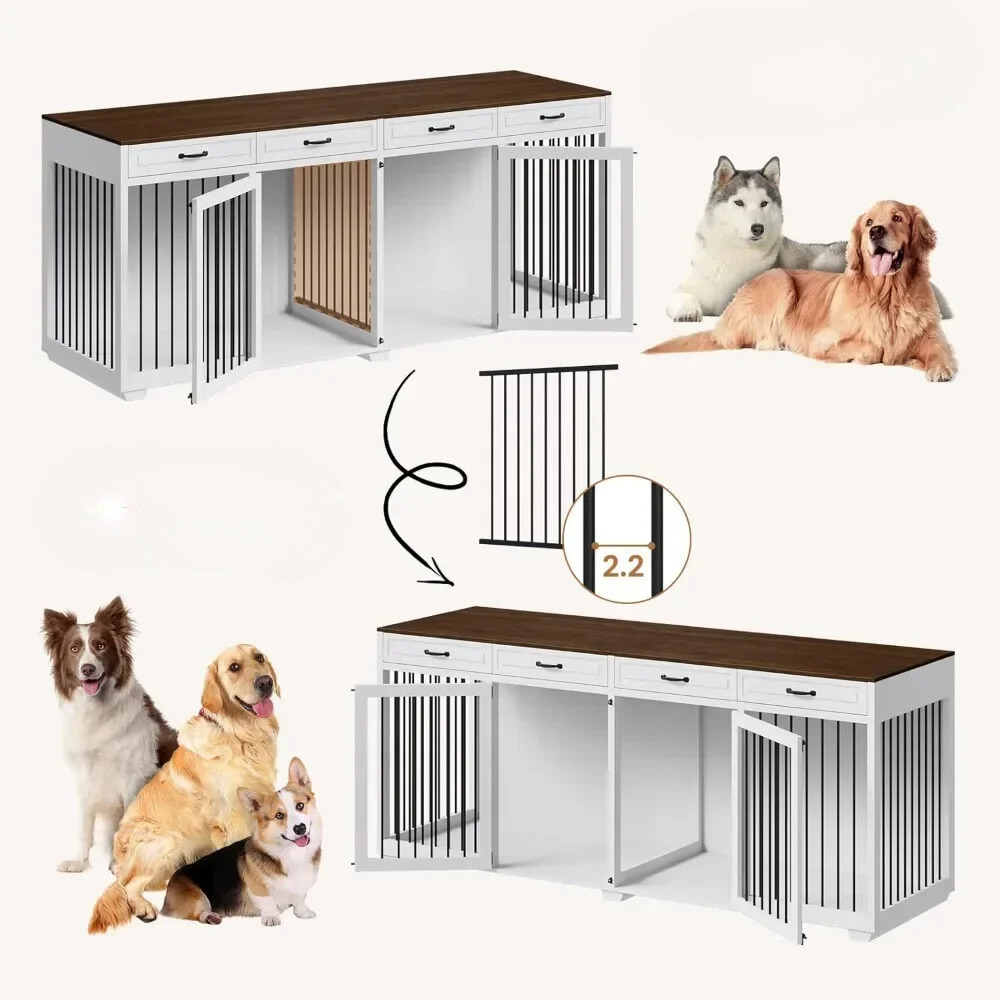 Doppelzimmer Hundehütte ™ | Luxuriöser Hundekäfig Mit Stil