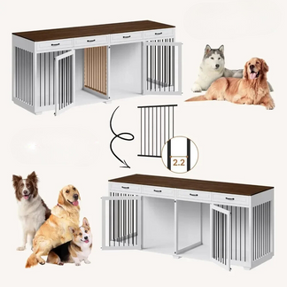 Doppelzimmer Hundehütte ™ | Luxuriöser Hundekäfig Mit Stil