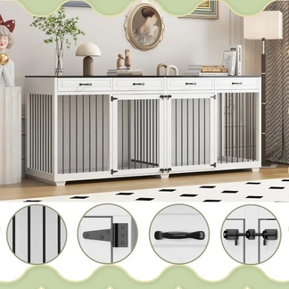 Doppelzimmer Hundehütte ™ | Luxuriöser Hundekäfig Mit Stil