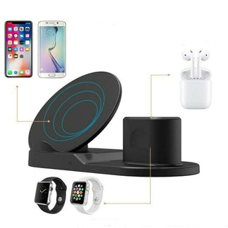 Charging base 3 in 1 - Wireless Charger for smartphones, earphones and smartwatch