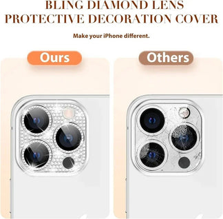 Custodia Protettiva Diamantata per la Fotocamera dell' iPhone dal 13 al 15
