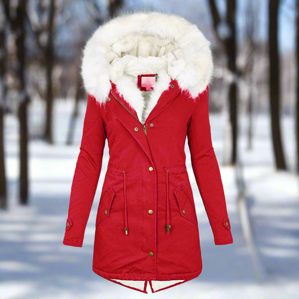 Parka Lungo Da Donna | idrorepellente ed Elegante con Pelliccia Sintetica