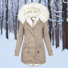 Parka Lungo Da Donna | idrorepellente ed Elegante con Pelliccia Sintetica