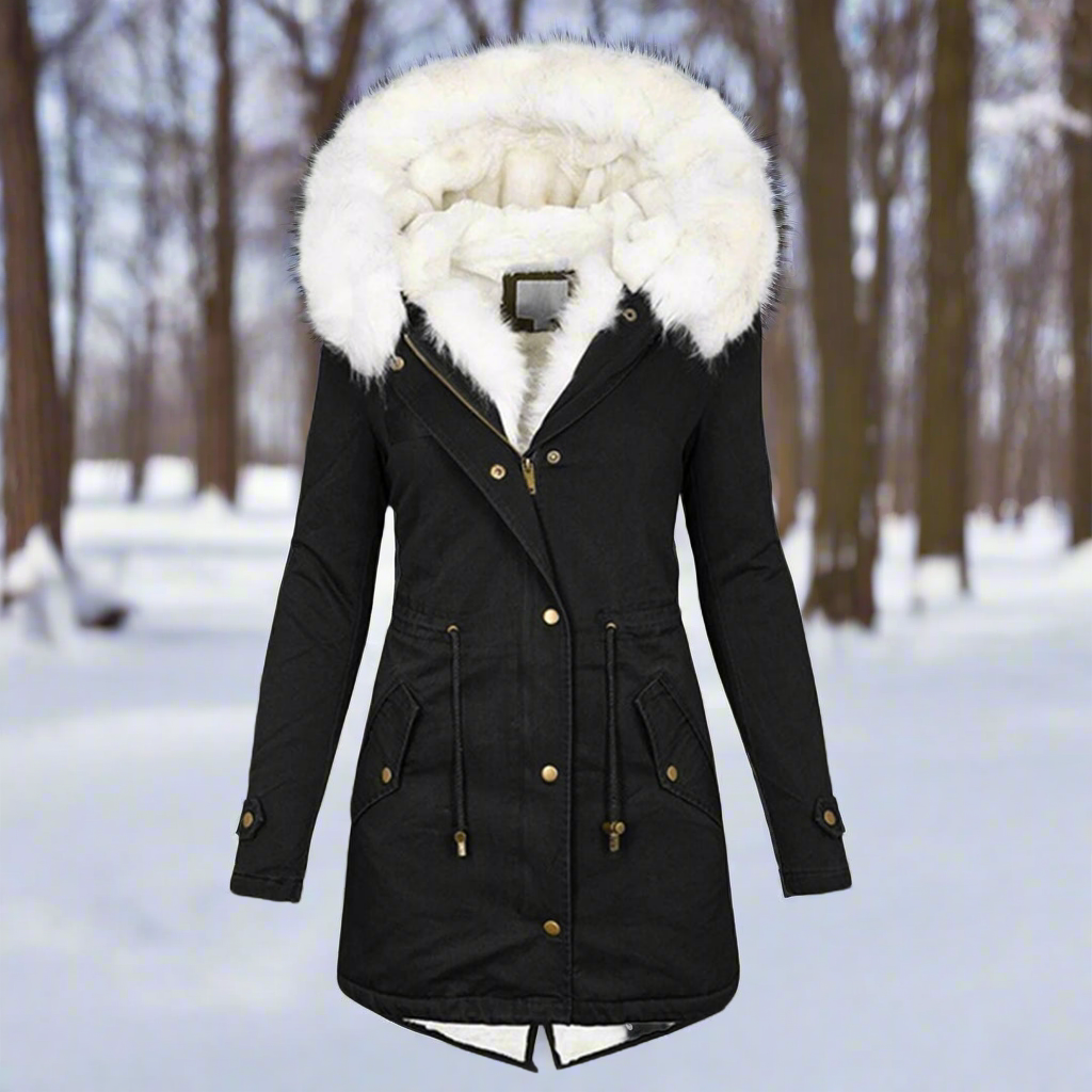 Parka Lungo Da Donna | idrorepellente ed Elegante con Pelliccia Sintetica