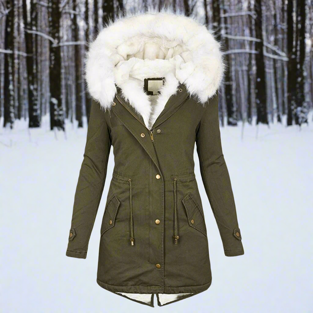 Parka Lungo Da Donna | idrorepellente ed Elegante con Pelliccia Sintetica