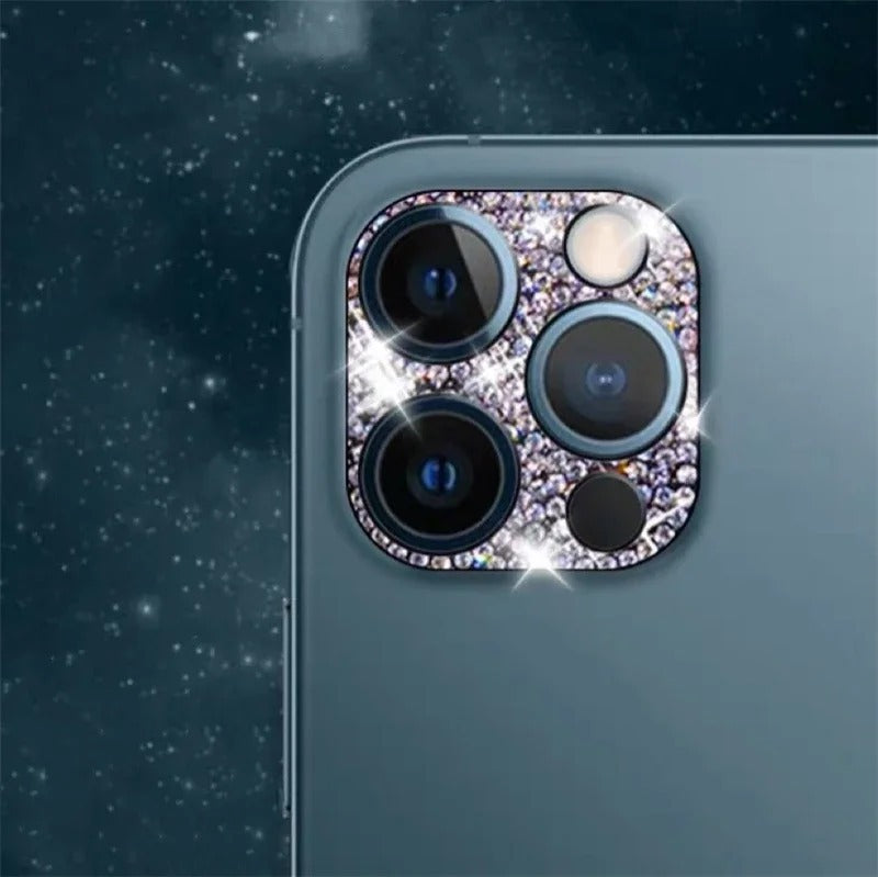 Custodia Protettiva Diamantata per la Fotocamera dell' iPhone dal 13 al 15