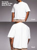 BOUNCE BACK | Maglia Oversize Boxy con Stampa Labbra Blu Retrò e Grills